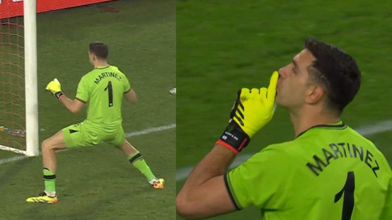 Emiliano Martinez'in penaltılardaki hareketi olay oldu