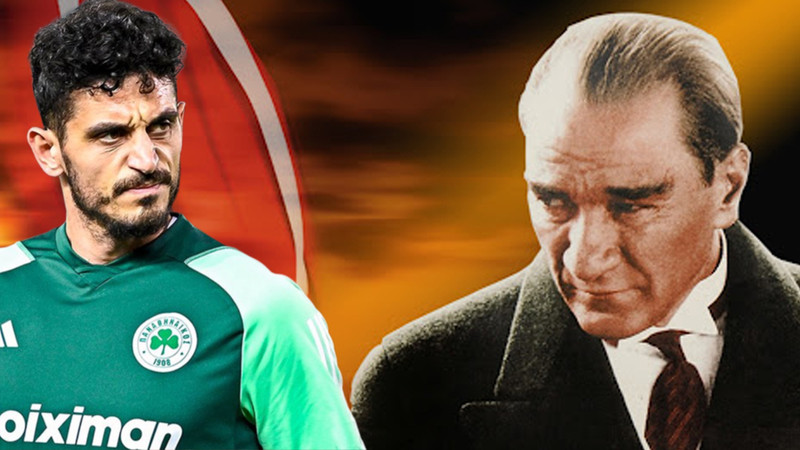 Samet Akaydın 'Mustafa Kemal Atatürk' paylaşımı yaptı Panathinaikos kadro dışı bıraktı