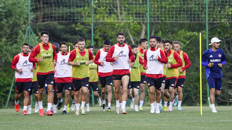 Gaziantep FK, yeni sezon hazırlıkları kapsamında idman yaptı