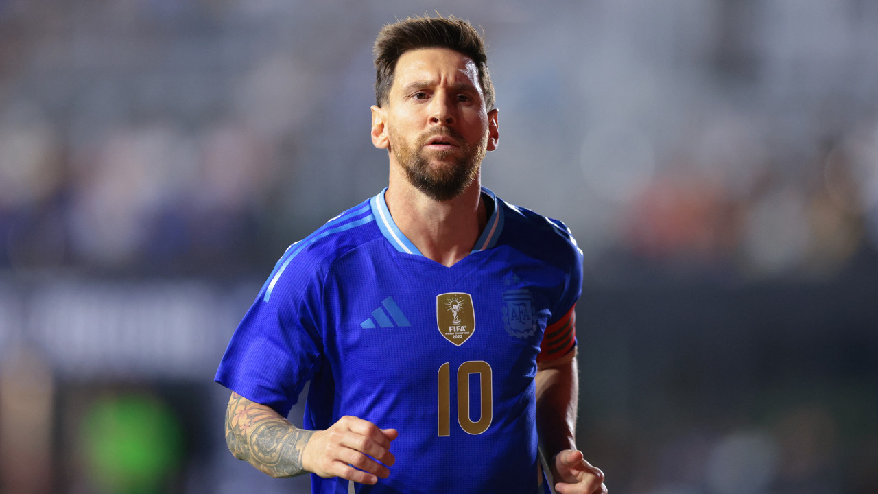 Lionel Messi Arjantin Milli Takımı formasıyla.