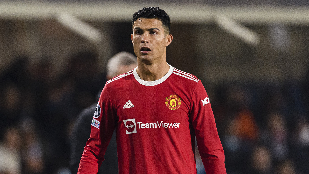 Cristiano Ronaldo Manchester United formasıyla.